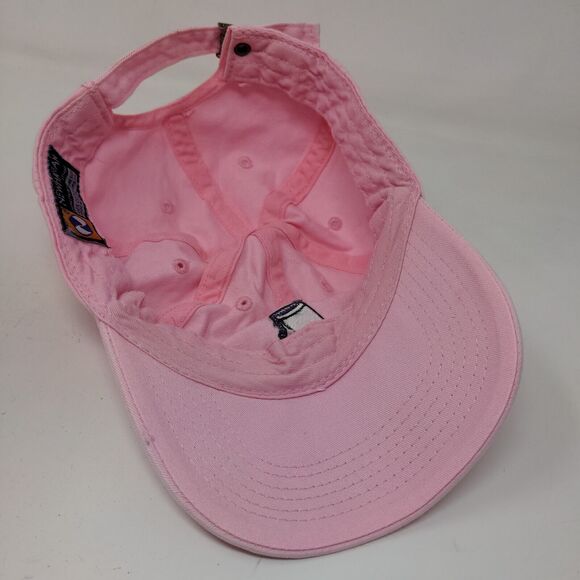 Newhattan Women's Slideback Hat Pink Size OSFA Embroidered Spilled Cup Logo - Picture 6 of 7